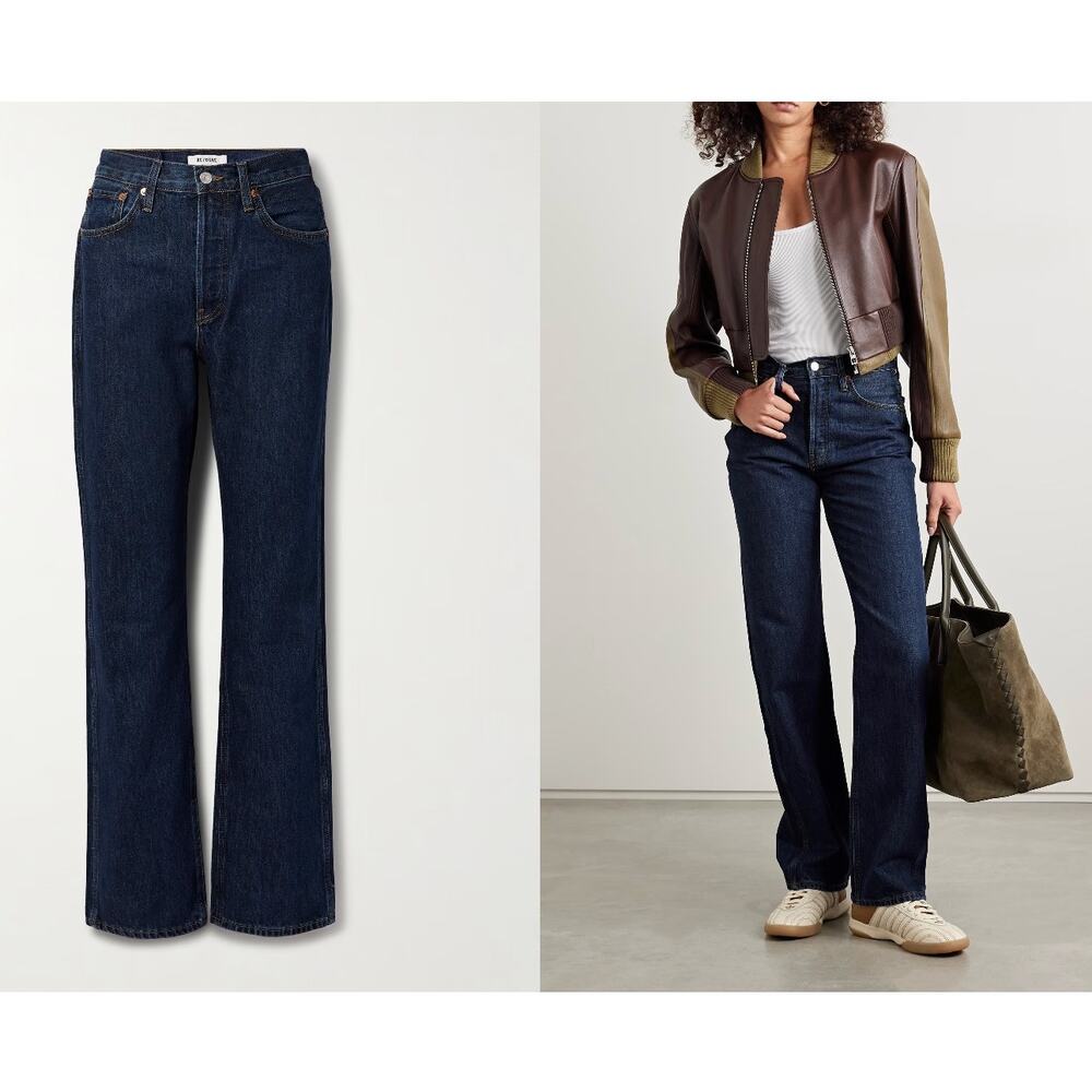 RE/DONE 90s Loose high-rise straight-leg jeans Size 27